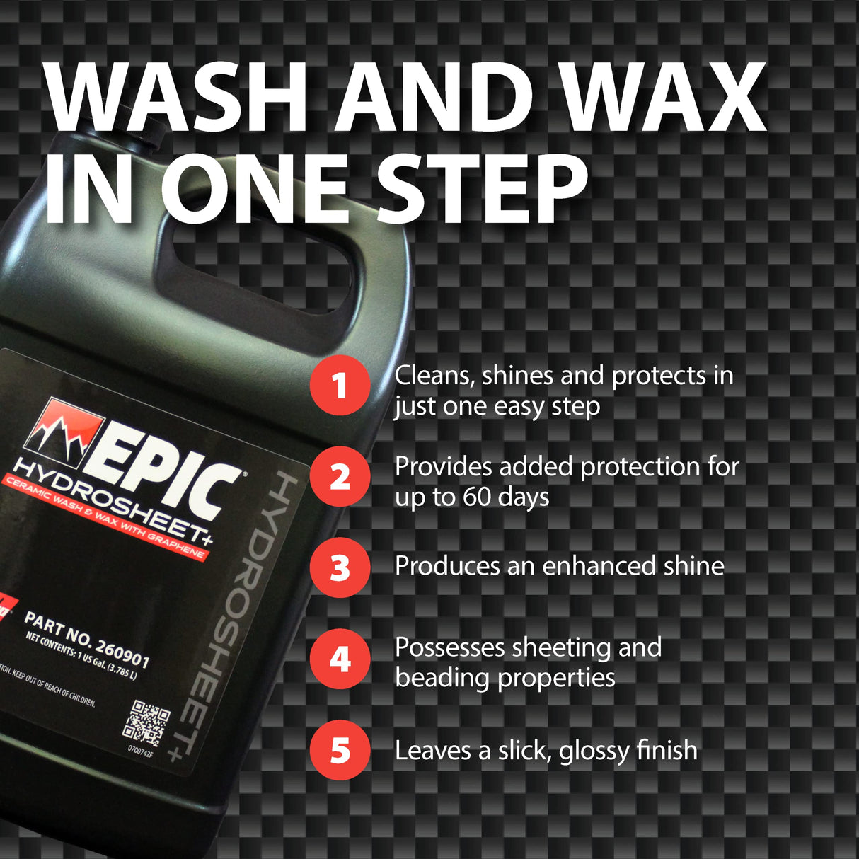 EPIC® Hydrosheet Graphene Wash & Wax