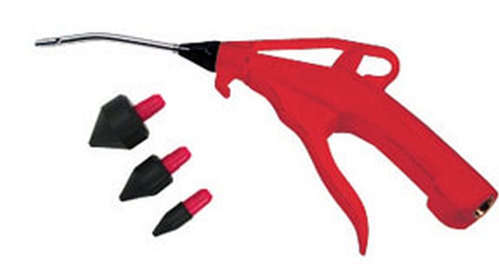 4" Pistol-Grip Air Blow Gun with Rubber Tips