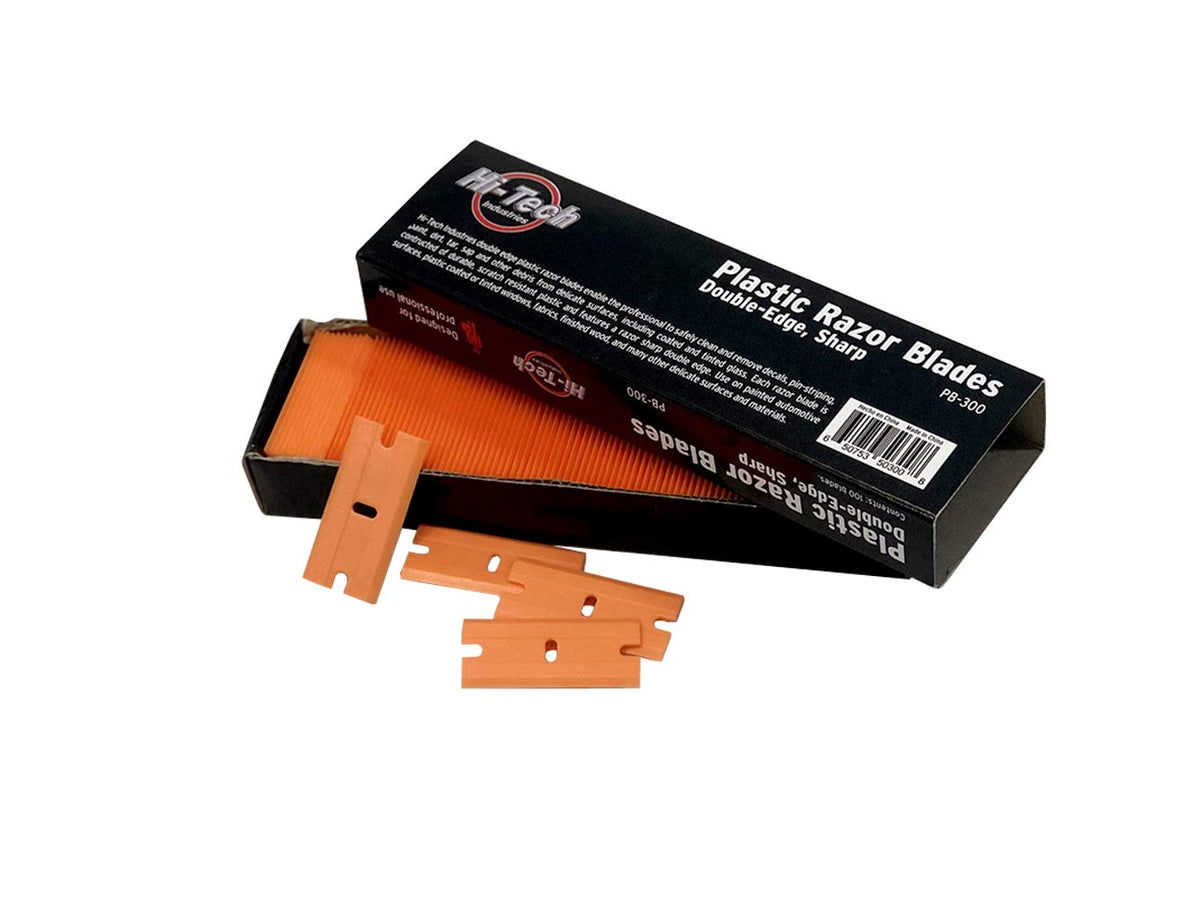 Hi-Tech Plastic Razor Blades Box of 100 – Peak Distributing
