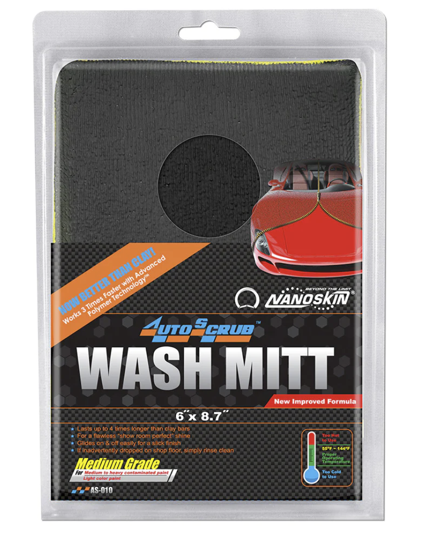 NANOSKIN AUTOSCRUB WASH MITT 6" X 8.7" MEDIUM GRADE