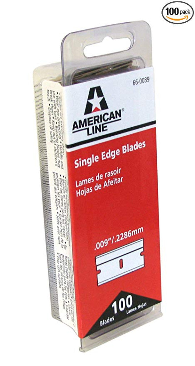 American Line Single Edge Razor Blades Box of 100