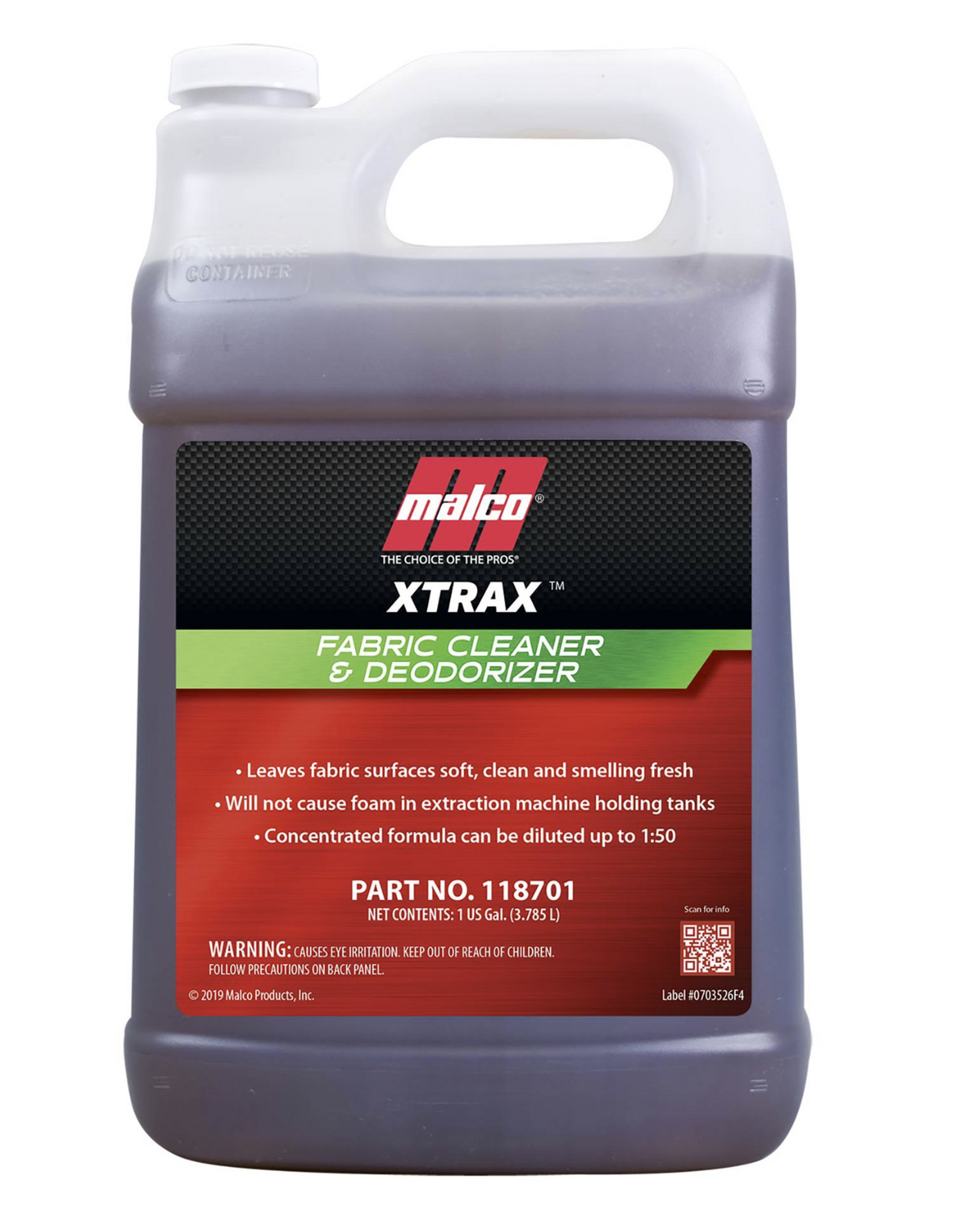 XTRAX™ LIQUID FABRIC CLEANER & DEODORIZER