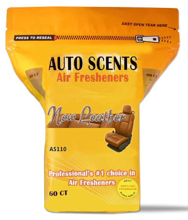 Auto Scents New Leather 60 Count Bag